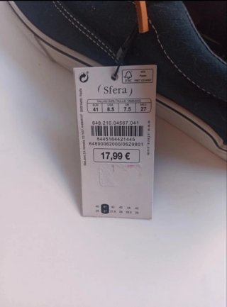 Zapatos Sfera Hombre sport Nuevos Talla 41
