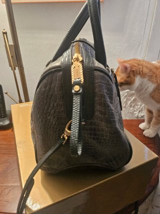 Bolso de piel verde Custo Barcelona