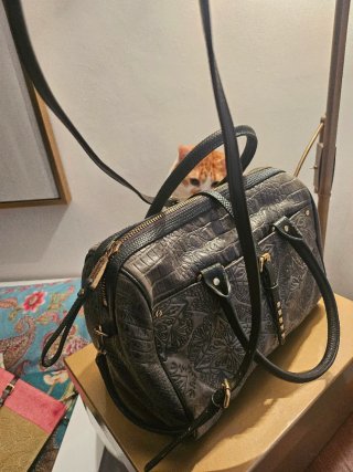Bolso de piel verde Custo Barcelona