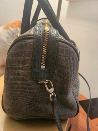 Bolso de piel verde Custo Barcelona
