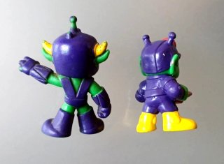 Bully Astrosniks Personaggi Gomma PVC vintage
