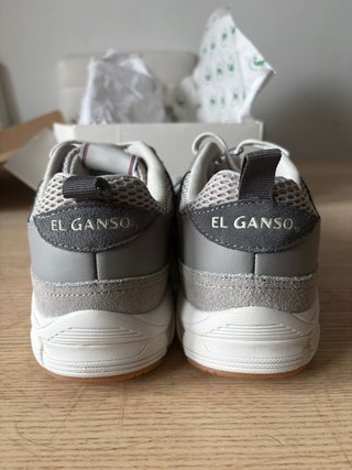 Zapatillas El Ganso Talla 40 Gris/Blanco