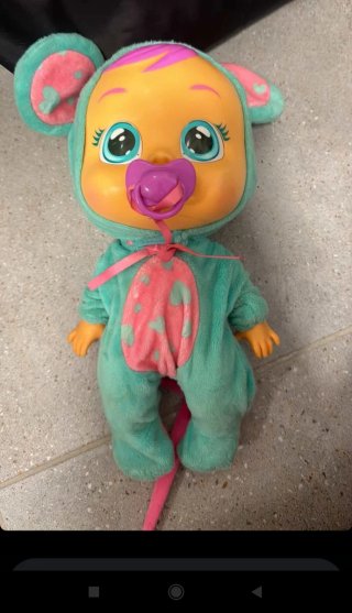 Muñeca Bebé Llorón con Pijama Ratón