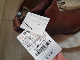 Botines Zara Marrones Piel Talla 37
