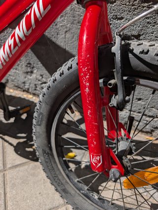 Bicicleta Commencal Ramones 16 pulgados rojo