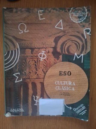 Libro Cultura Clásica 2⁰Eso Anaya