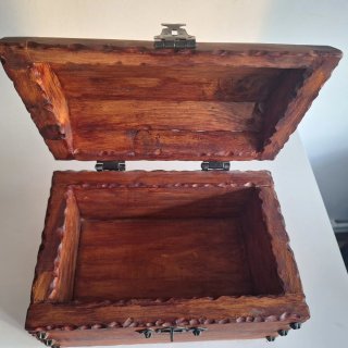 Caja baúl madera decorativa