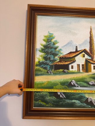 Cuadro clásico paisaje rural