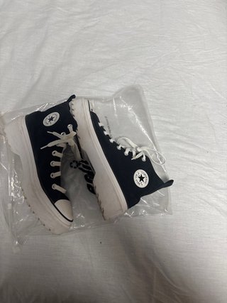 Converse plataforma negras