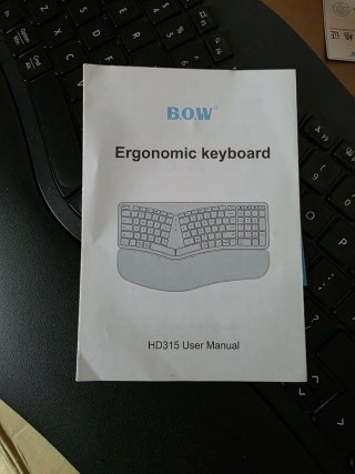 Teclado Ergonómico B.O.W HD315 Negro