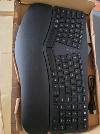 Teclado Ergonómico B.O.W HD315 Negro