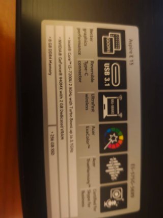 Portátil Acer Aspire E5-575G