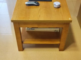 Mueble salón y mesa centro madera