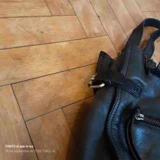Bolso Cuero Pikolinos Negro