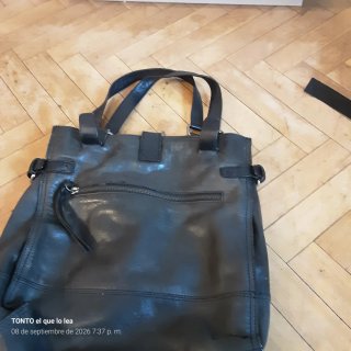 Bolso Cuero Pikolinos Negro