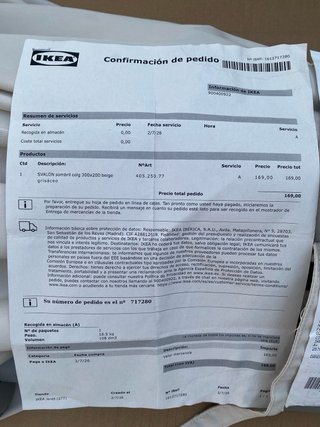 Sombrilla Ikea Blanca