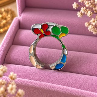 Anillo Multicolor Esmaltado