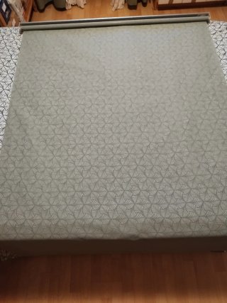 2 Estores Ikea Skogsklöver blanco y verde
