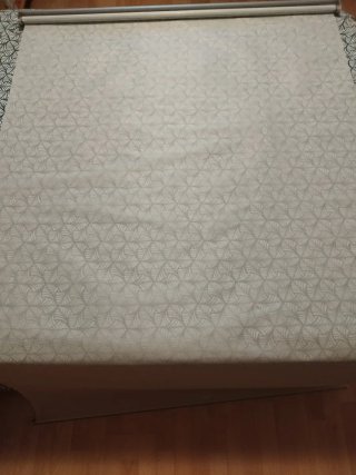 2 Estores Ikea Skogsklöver blanco y verde