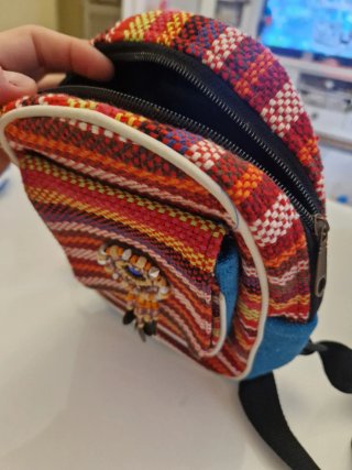Bolso mochila étnico multicolor