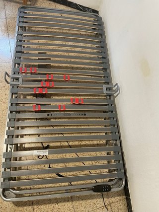 Cama articulada eléctrica metálica
