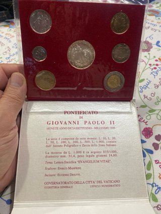 Estuche Monedas Vaticano 1995