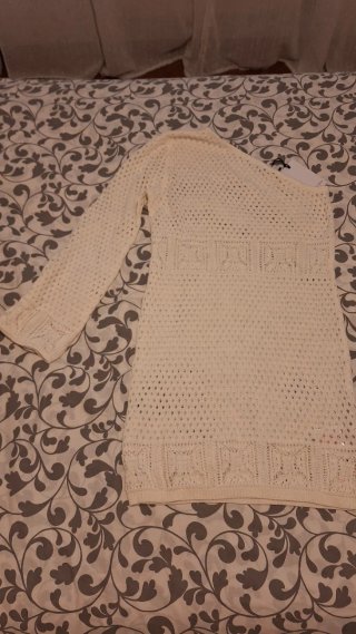 Vestido punto Brave Soul blanco