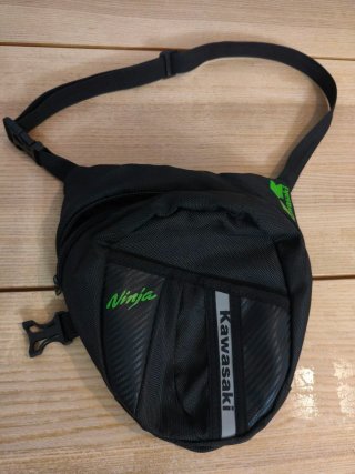 Bolso Pierna Kawasaki Ninja Negro Verde