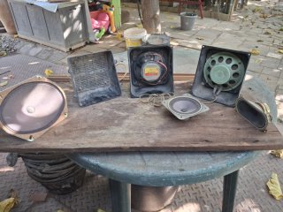 Lote altavoces coche antiguos