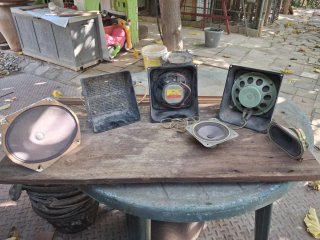 Lote altavoces coche antiguos