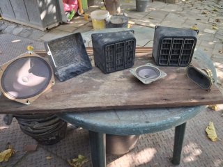 Lote altavoces coche antiguos