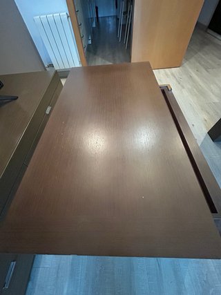 Mesa de centro elevable madera y metal