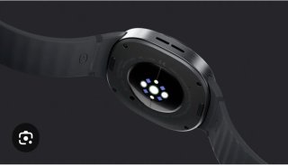 Reloj Inteligente Gris y Plateado