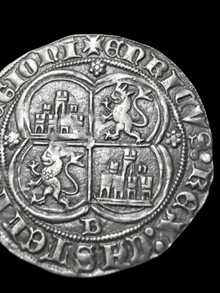 Moneda 1 Real Enrique II Burgos