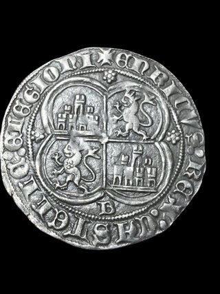 Moneda 1 Real Enrique II Burgos