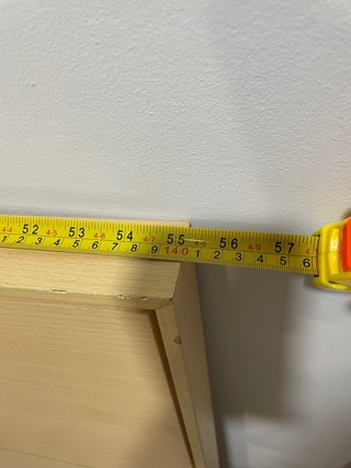 Cabezal de cama 90 cm madera beige