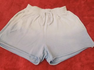 Shorts Zara degradado azul y blanco