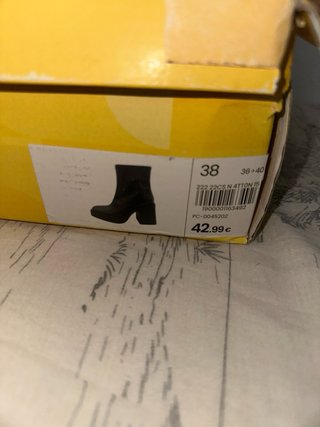 Botines tacón 9cm negros