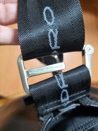 Borsone Piquadro tela e pelle nero