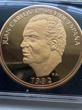 Medallas de Plata y Bronce chapado en oro Expo92