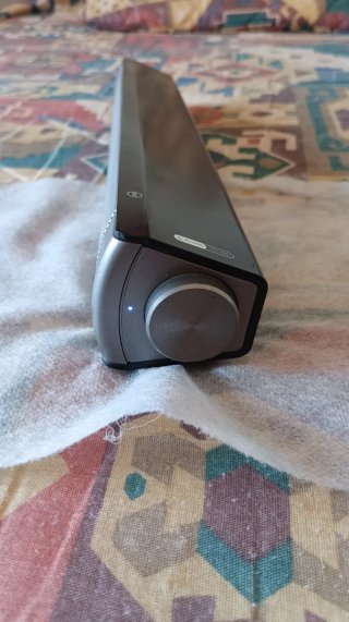 Barra de Sonido Estéreo 2.0 Negra/Gris
