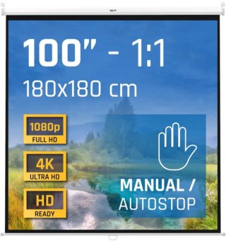 Pantalla Proyector 180x180 cm