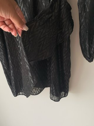 Vestido Mango preto com brilhos