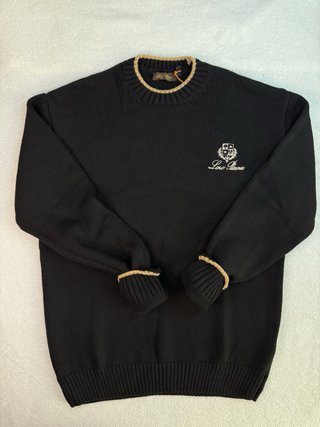 Pullover Loro Piana Nero Taglia L