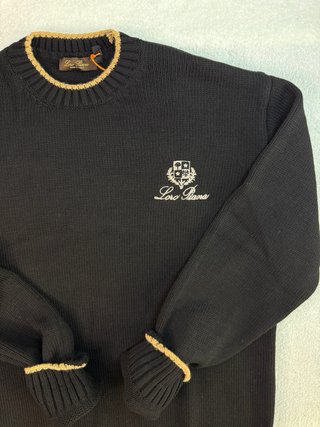 Pullover Loro Piana Nero Taglia L