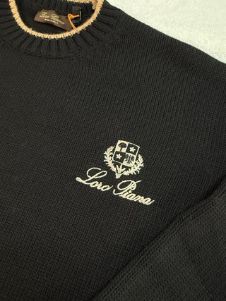 Pullover Loro Piana Nero Taglia L