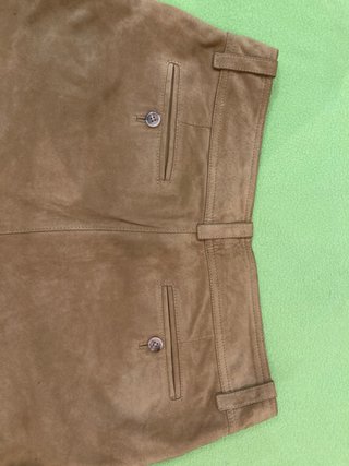 Pantalones de piel caprina marrones