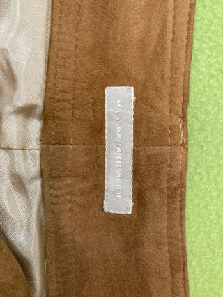 Pantalones de piel caprina marrones