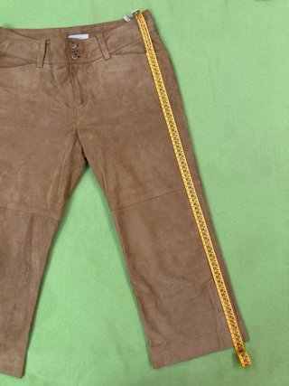 Pantalones de piel caprina marrones