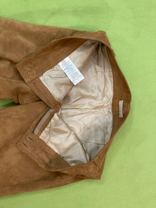 Pantalones de piel caprina marrones